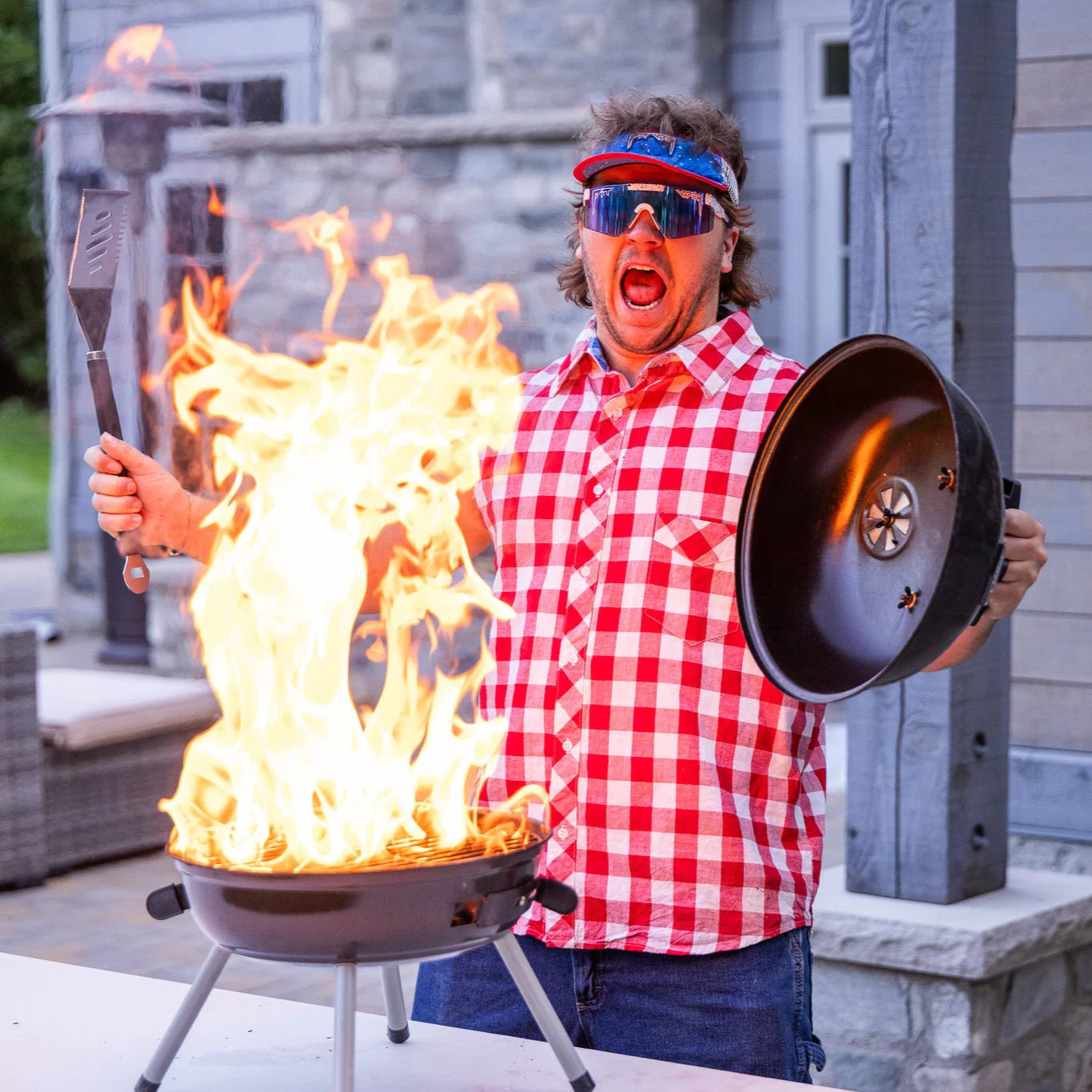 Pit Viper The Merika Original Z87 Blue Wide Sunglasses