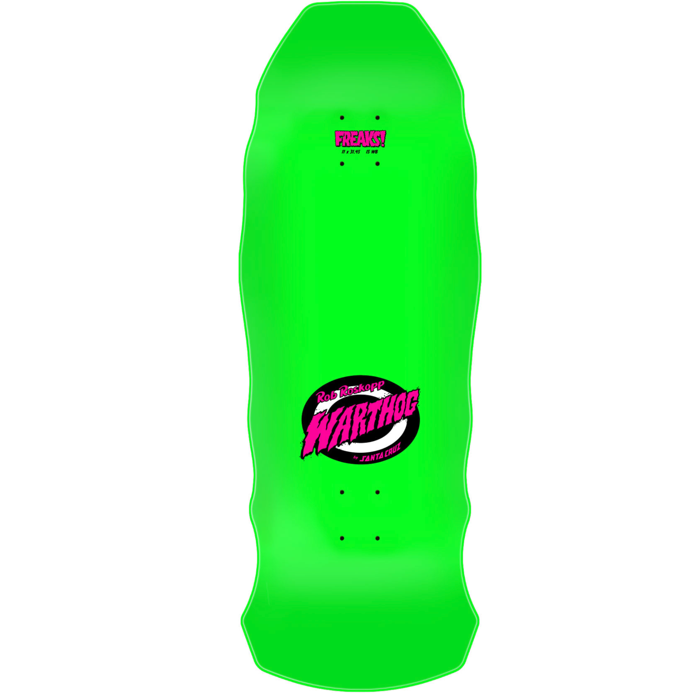 Roskopp Warthog Freaks Skateboard Deck 11.00in x 31.445in