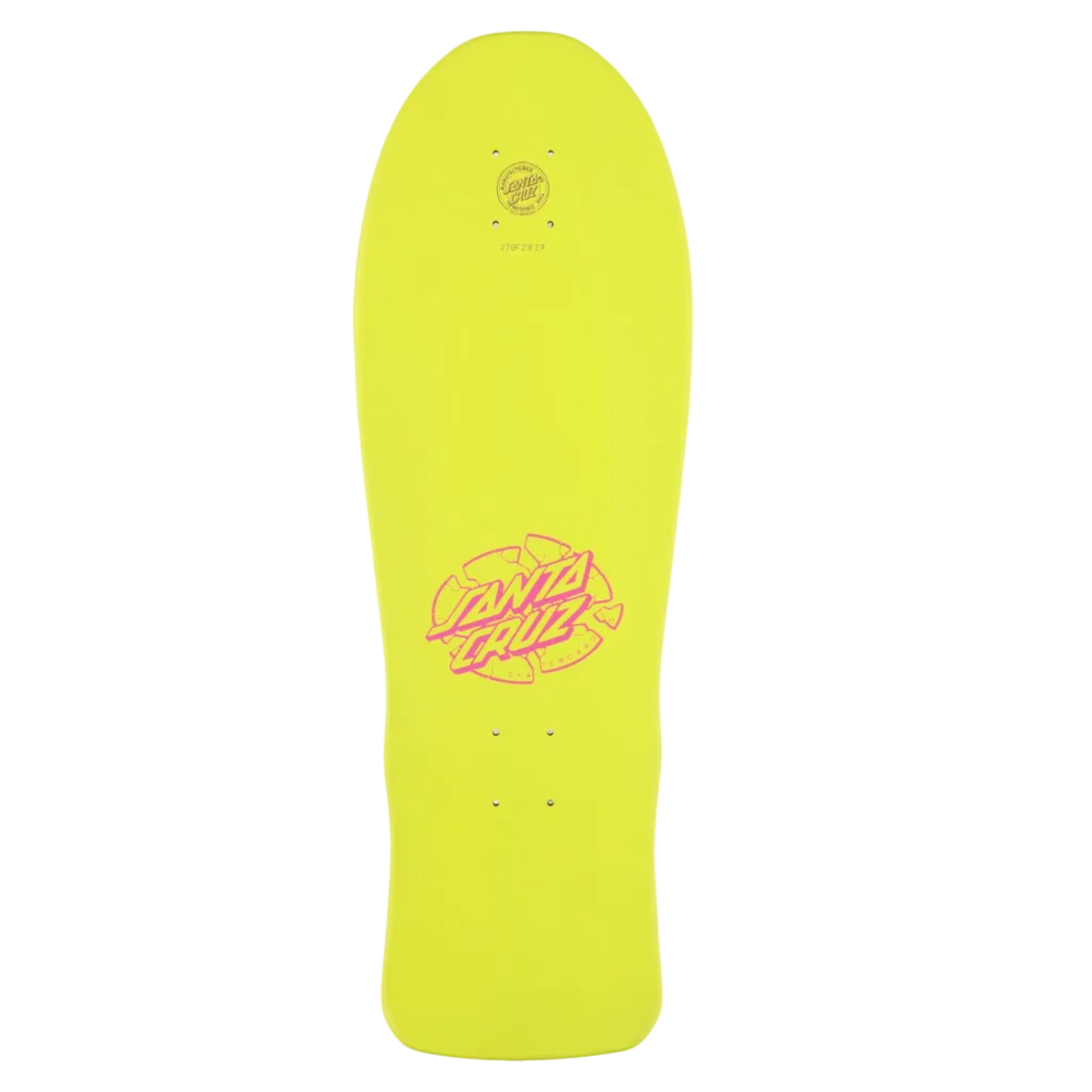 Santa Cruz Claus Grabke Exploding Clock Reissue Deck 10.04in x 29.83in - Neon Yellow