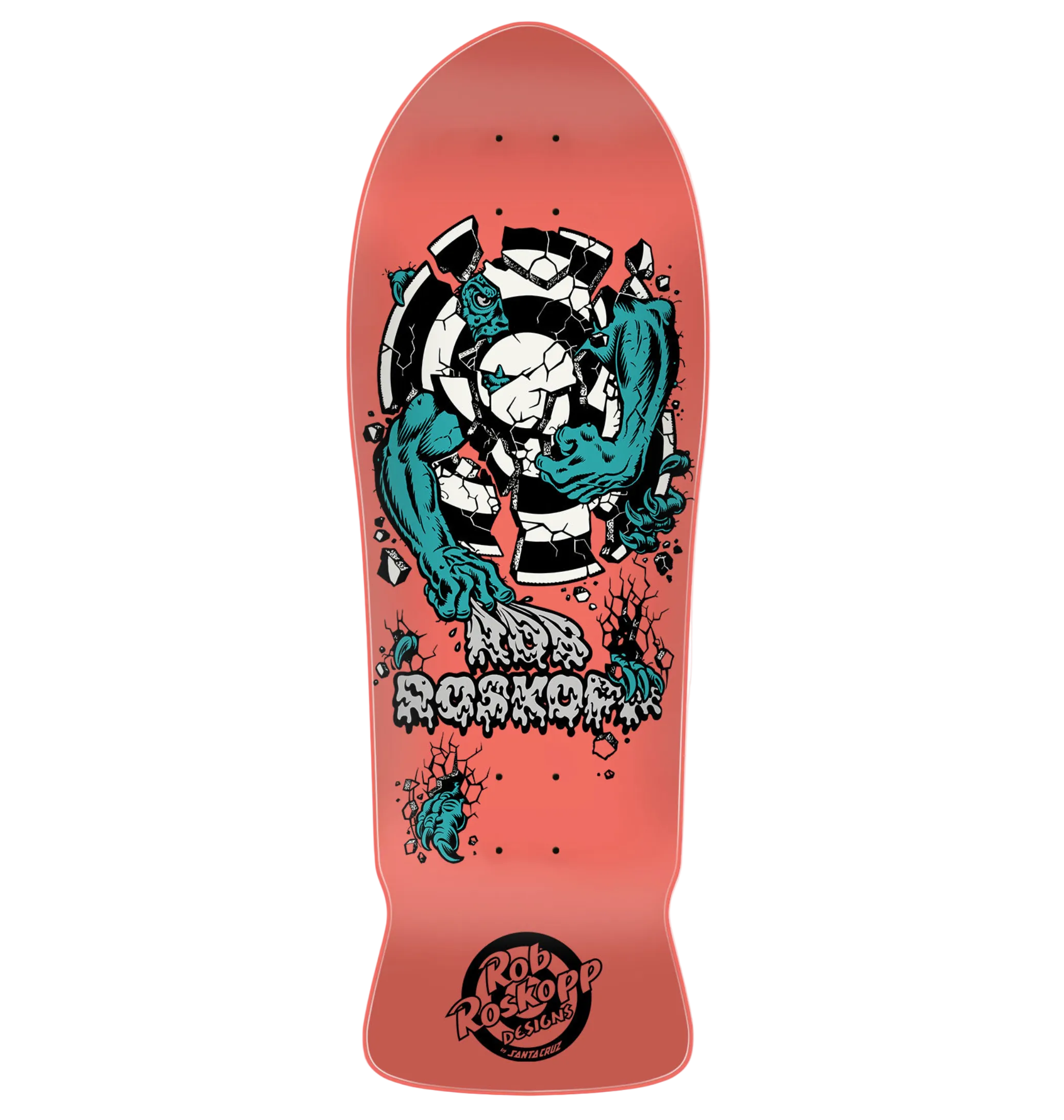 Santa Cruz Roskopp Three Reissue Deck - Hot Pink