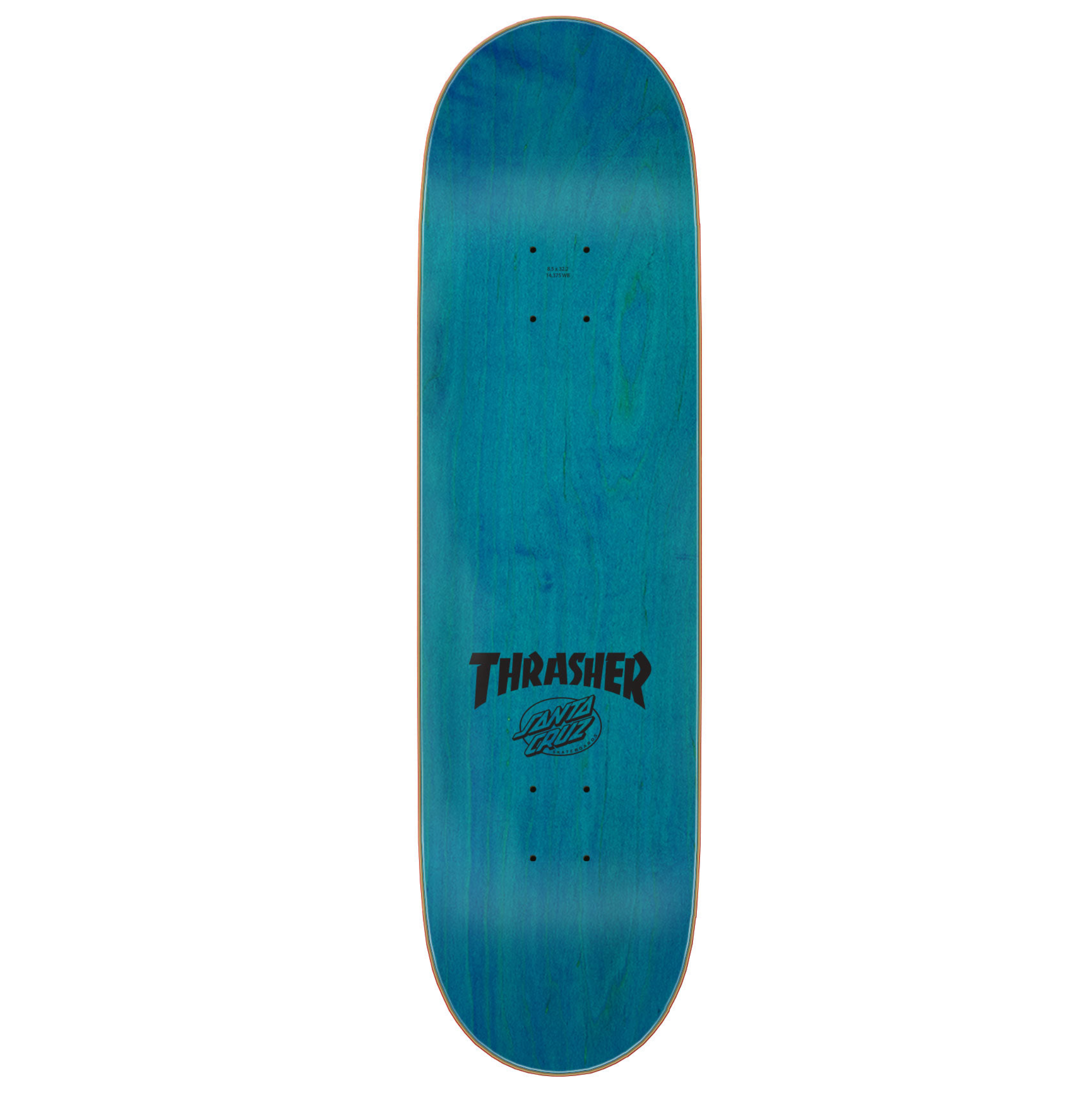 Santa Cruz X Thrasher Screaming Flame Logo Deck 8.5"