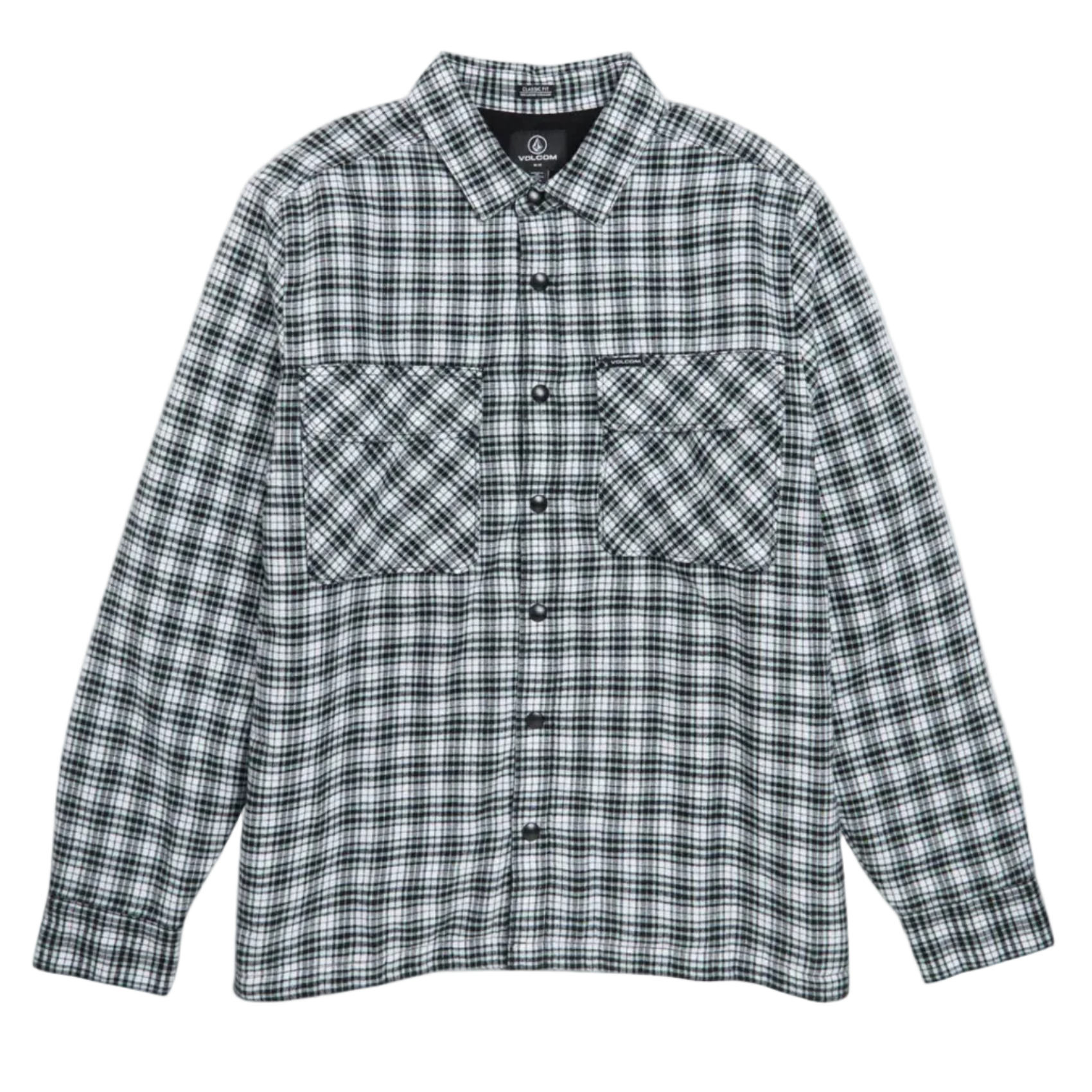 T-shirt Volcom Wilderstone à manches longues - Noir/Blanc