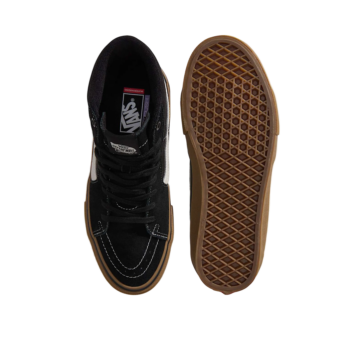 Vans Skate Sk8-Hi - Black/Gum/White