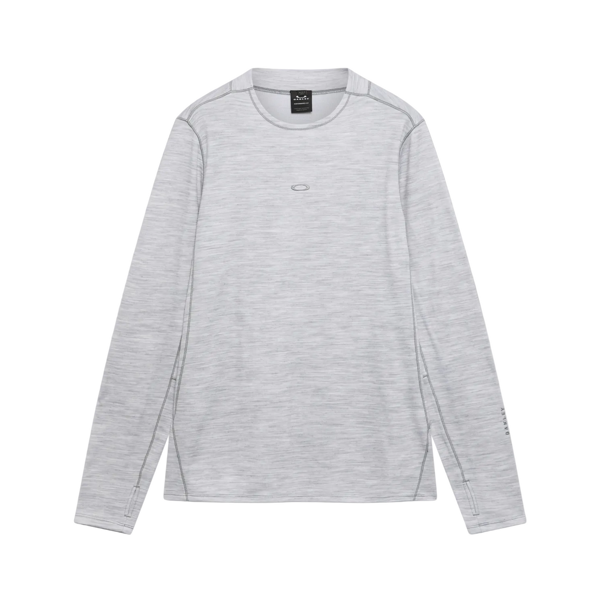 Oakley Spruce Wool LS Base Layer - Cement Melange