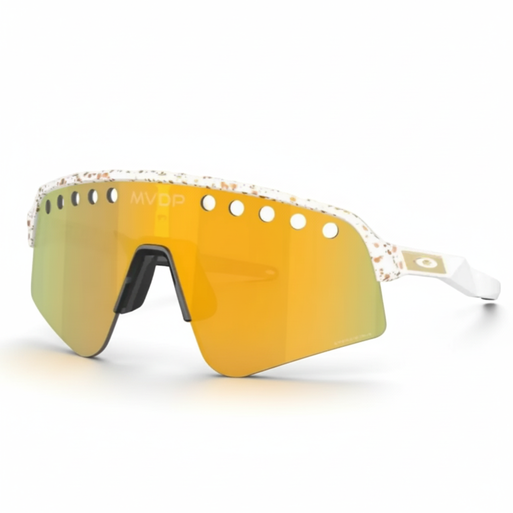 Oakley MVDP Signature Series Sutro Lite Sweep - Prizm 24k Lenses Red/Gold Splatter Frame Sunglasses