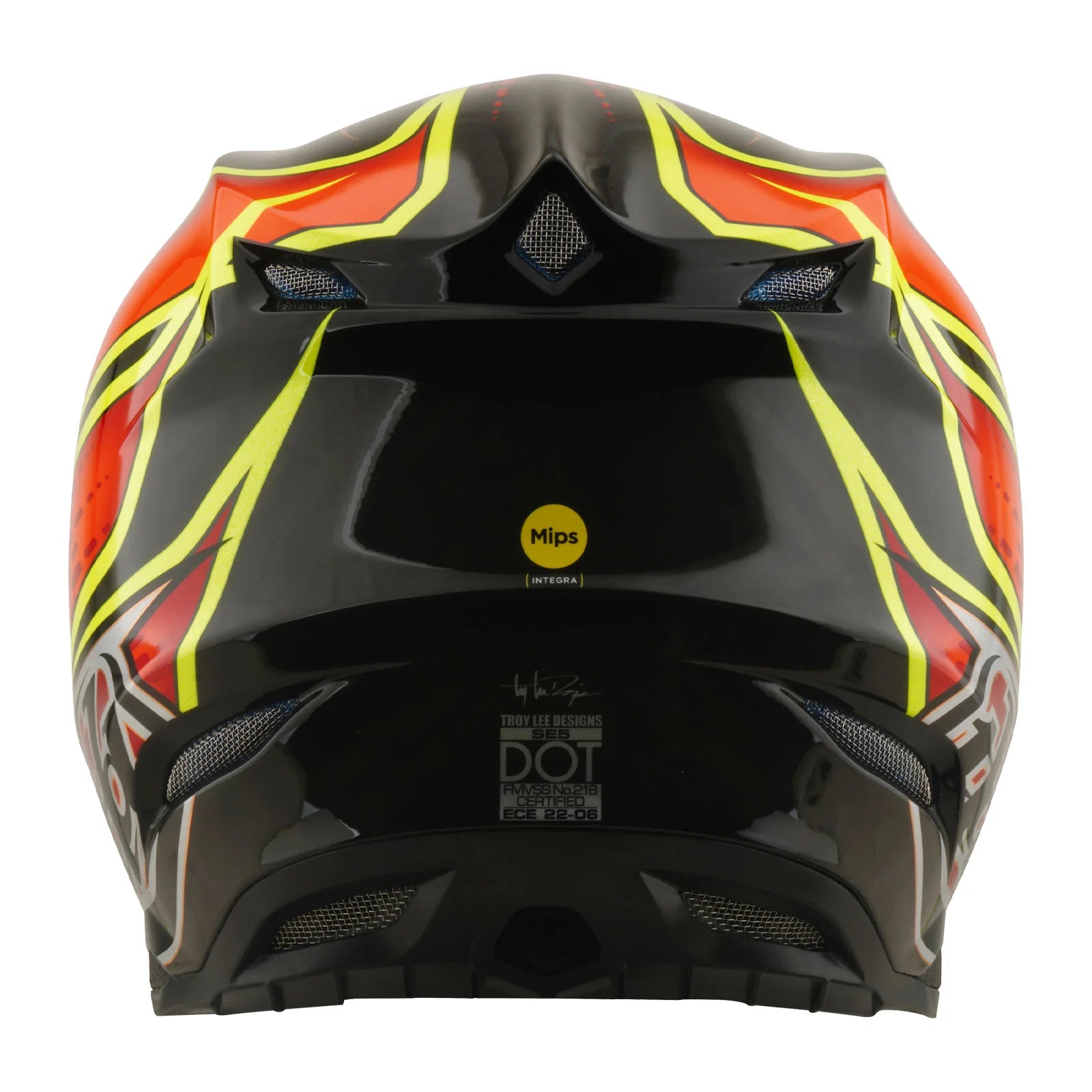Troy Lee Design SE5 Carbon Helm W/MIPS Wings Rood