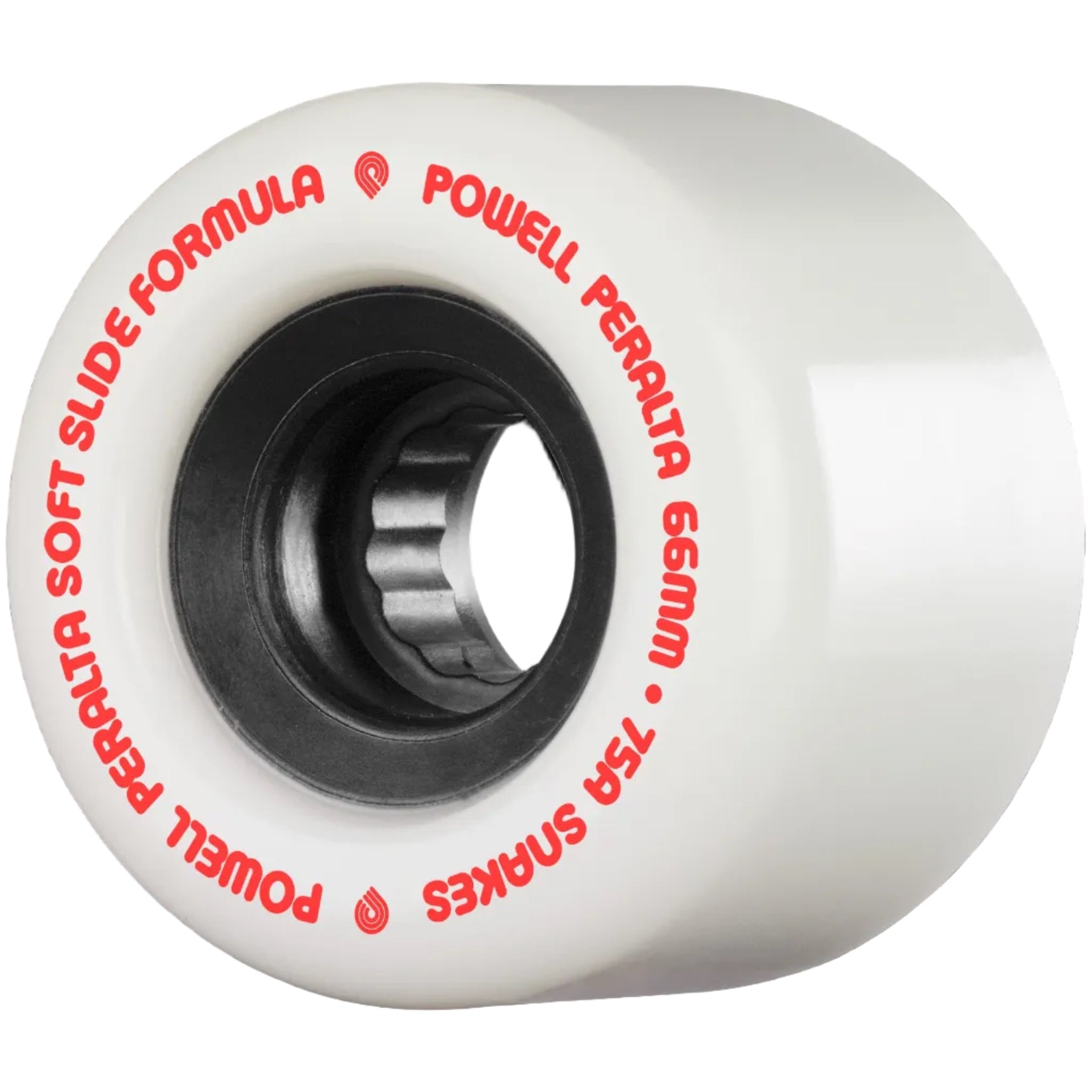 Powell Peralta Snakes Skateboard Wheels 66mm 75a 4pk White