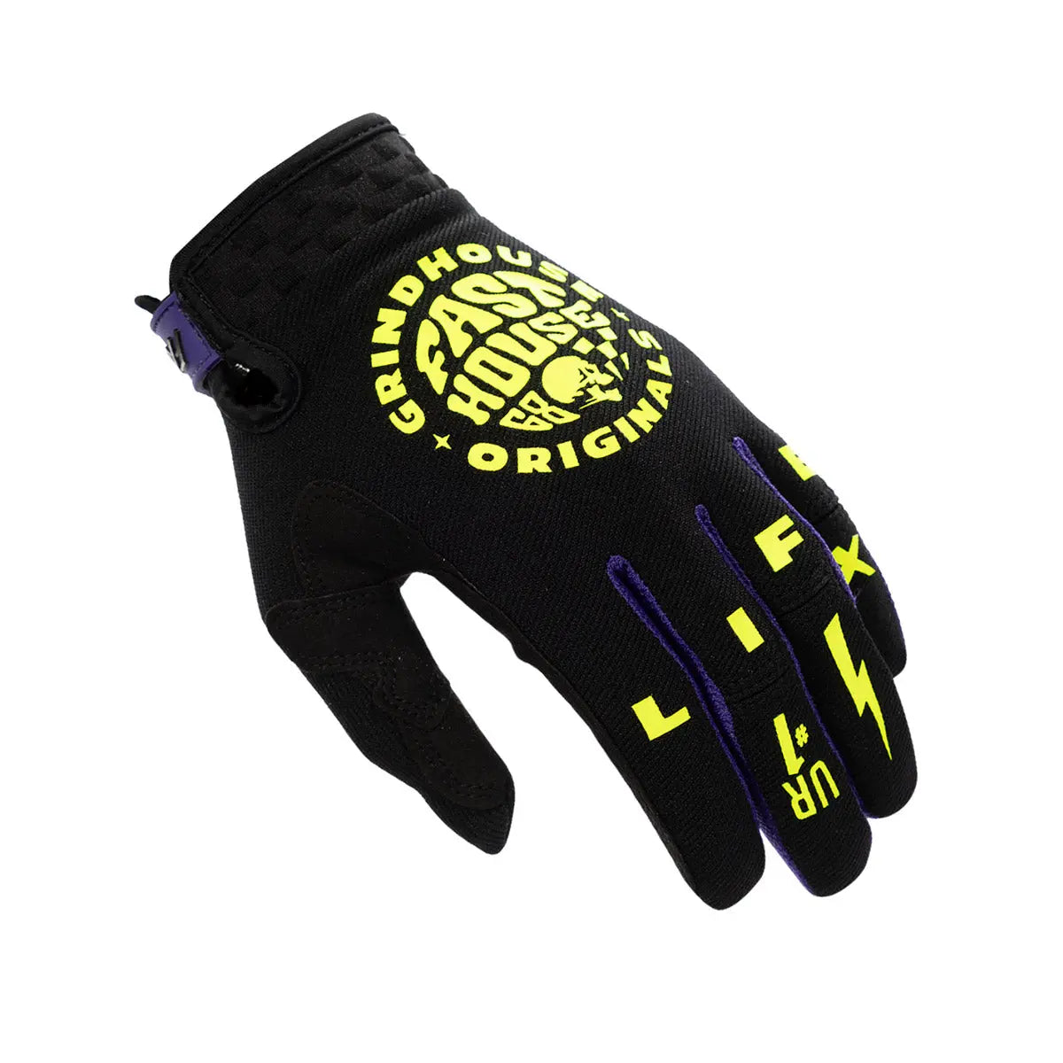 Fasthouse Speed Style Atomic Youth Glove - High Viz/Black