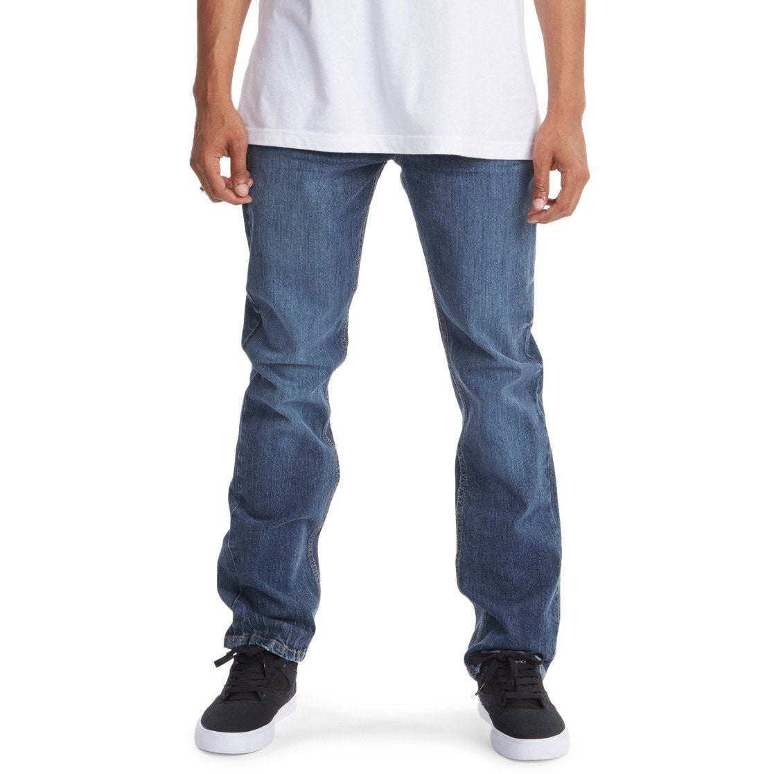 DC Worker Straight Jeans - Indigo Fade Wash