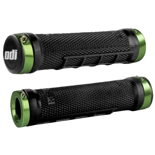 Odi Ruffian Bmx Lock-On Grips 130mm - Black/Green