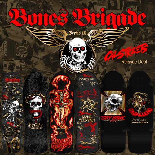 Limited Edition Bones Brigade Series 16  Mike McGill Reissue Deck - Black/Gold Foil