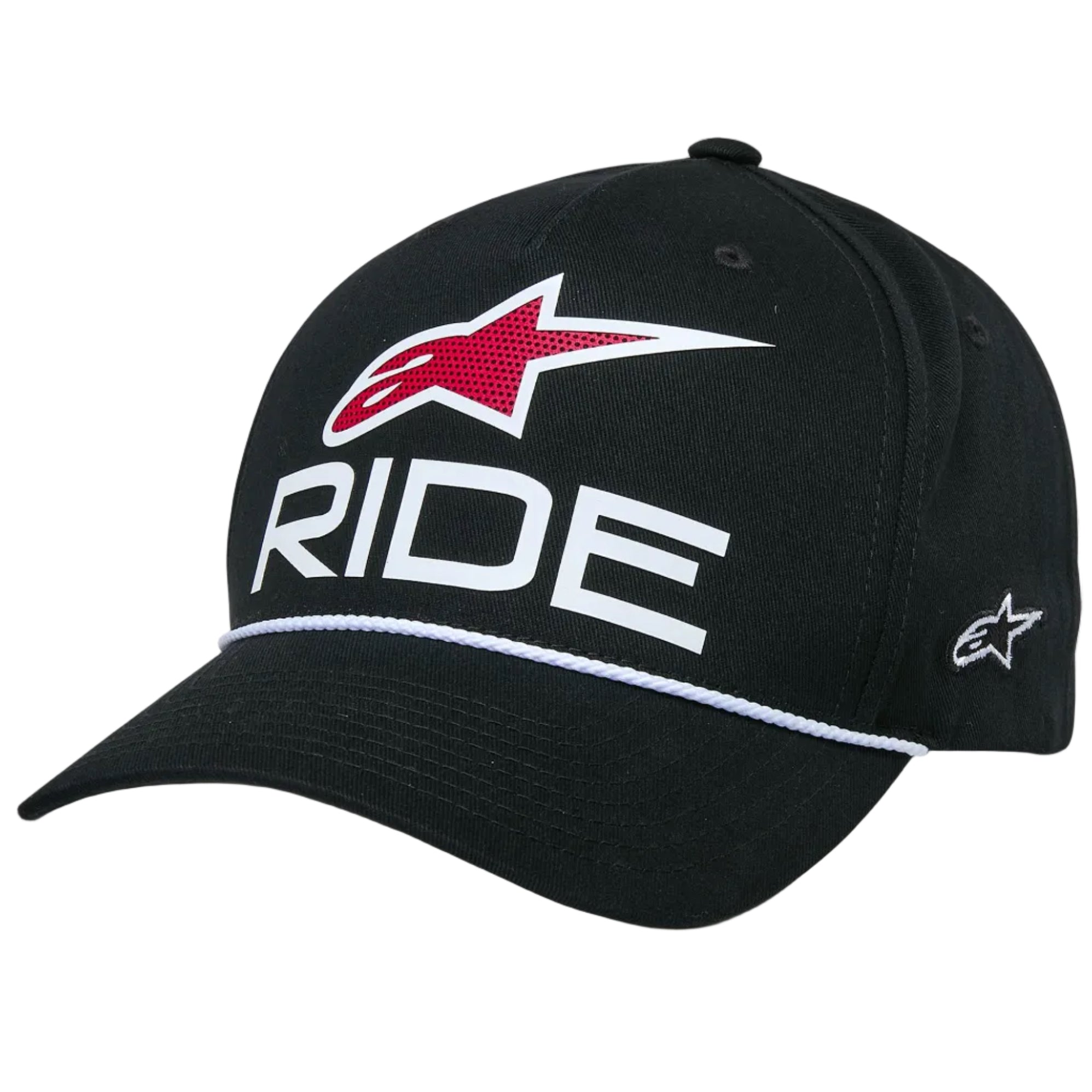 Ride Comp Snapback Hat - Black/White/Red