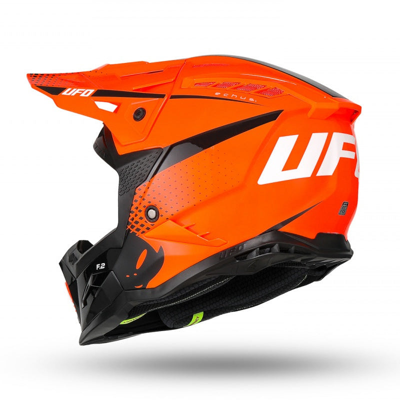 UFO Echus Motocrosshelm - Fluor Oranje/Zwart 