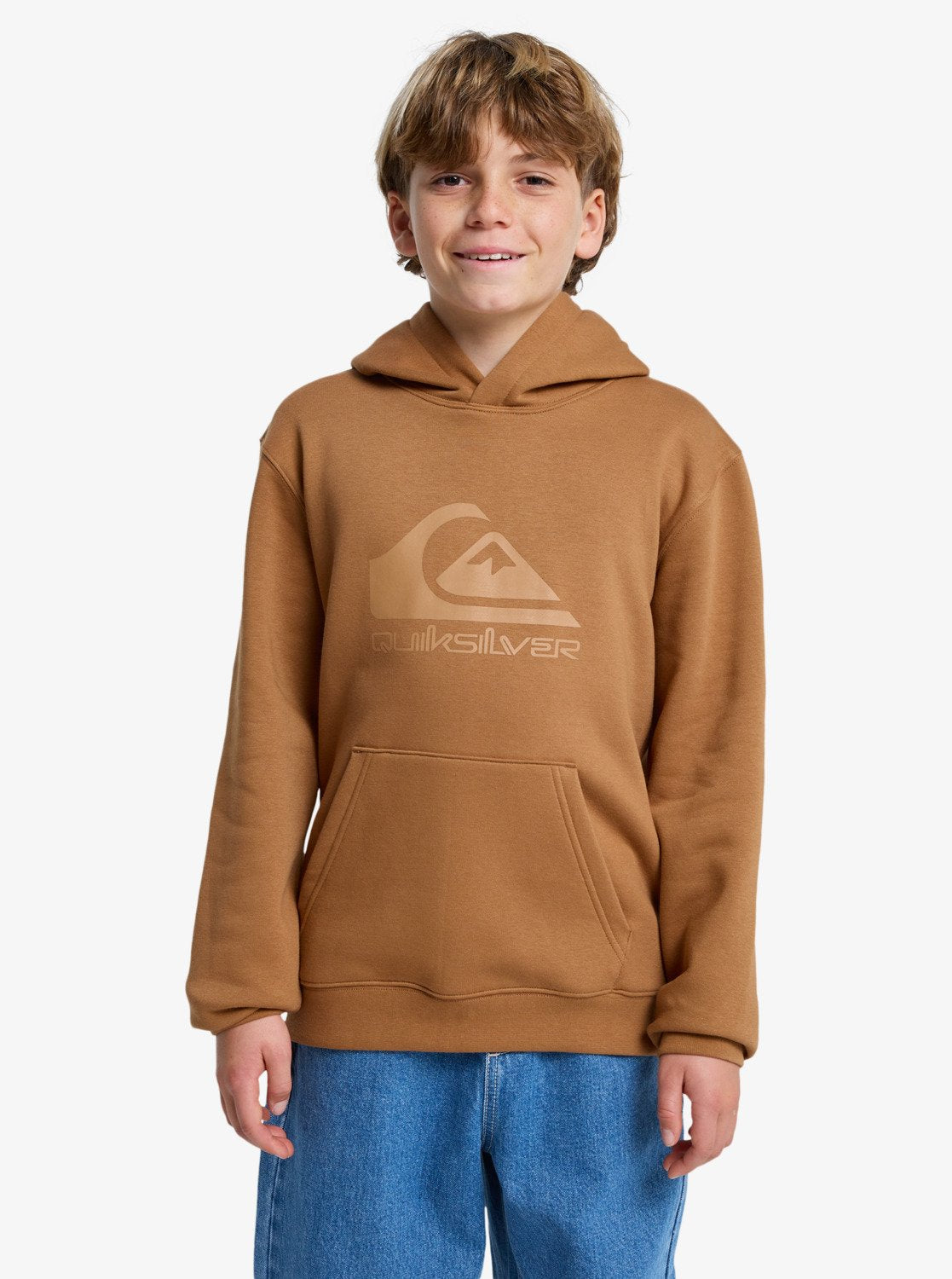 Quiksilver Youth Comp Hoodie 8-16 jaar - Tabaksbruin