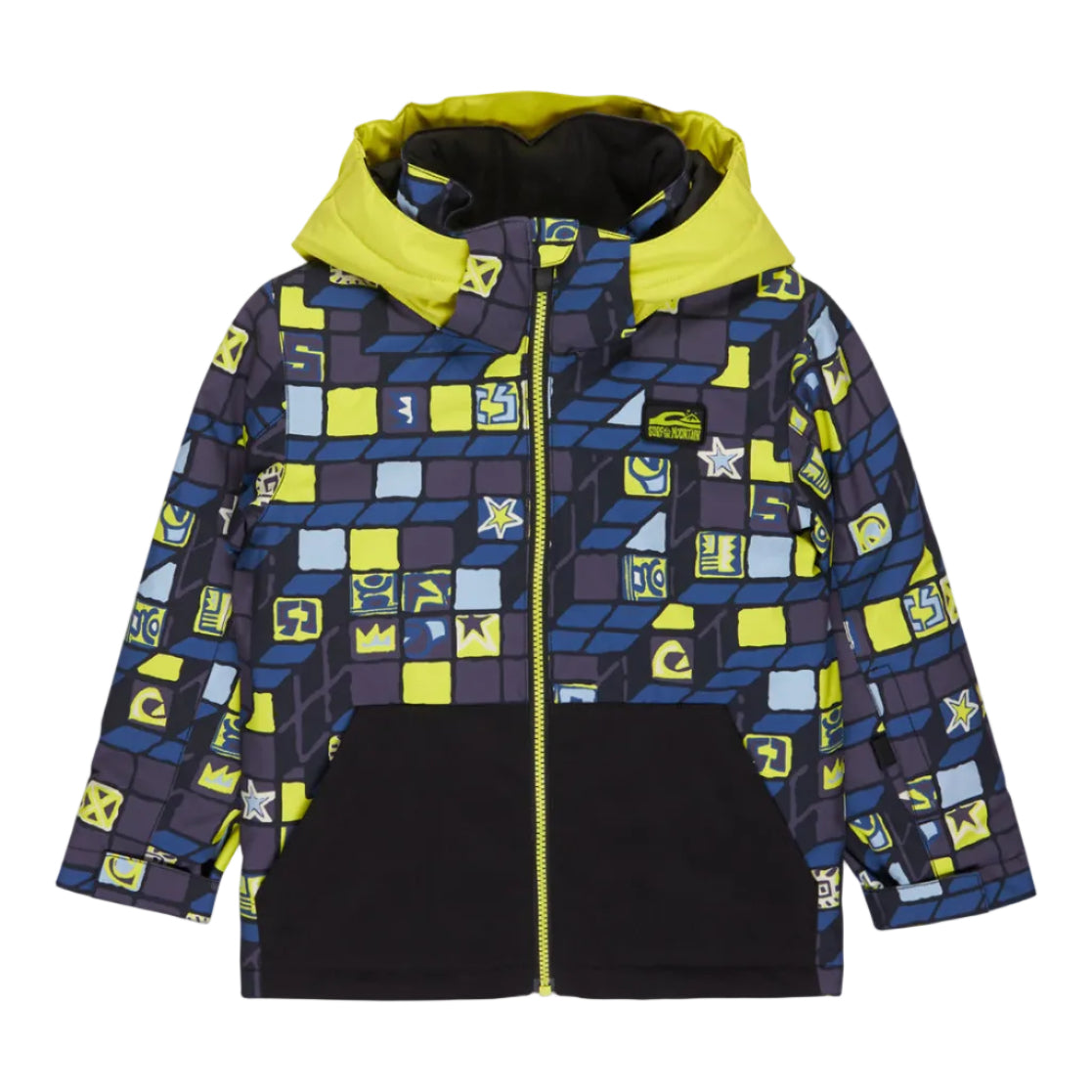Quiksilver Kids Little Mission Jacket - Checker Yellow Plum