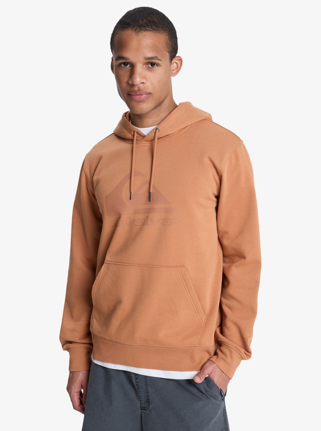 Quiksilver Comp Logo Hoodie - Tabaksbruin