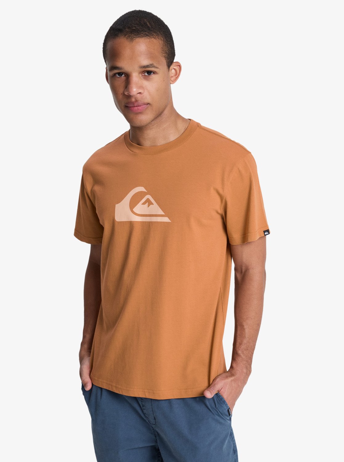 Quiksilver Comp Logo T-shirt - Tabaksbruin
