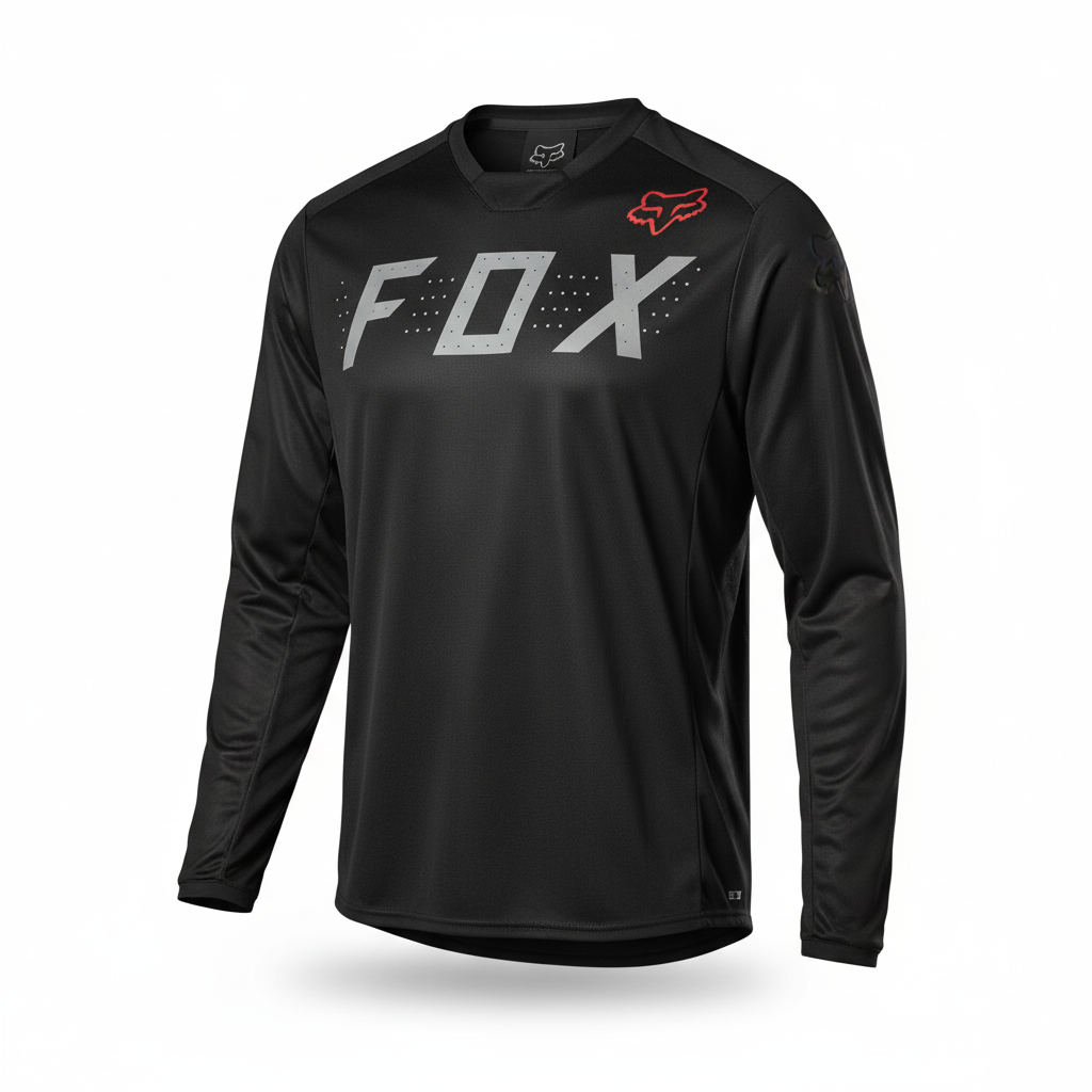 Fox shirt scherp op witte achtergrond
