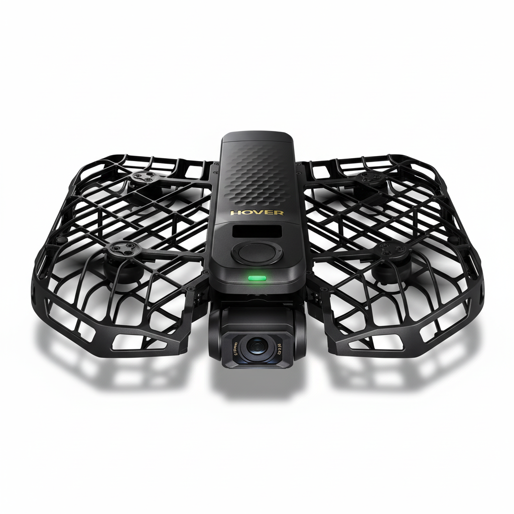 Hover drone op witte achtergrond