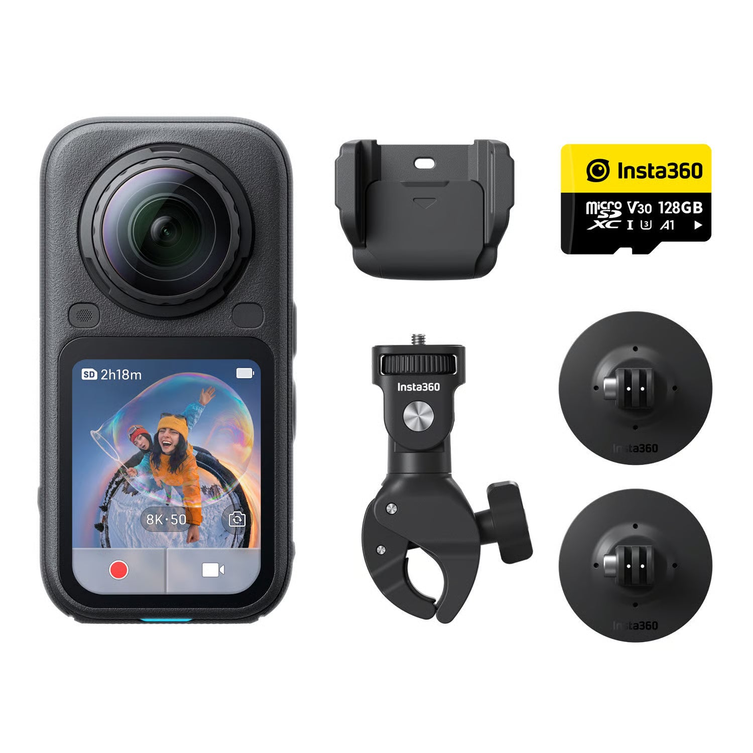 Insta360 X6 Motorcycle Bundle Midnight Black