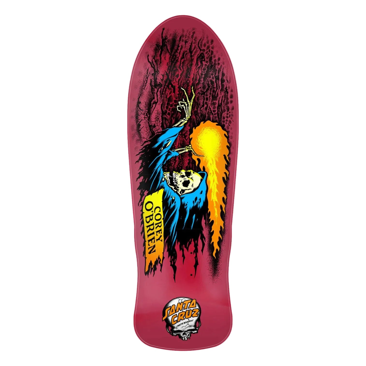 Corey O'Brien Reaper Reissue Deck 9.85in x30in - Metallic Red