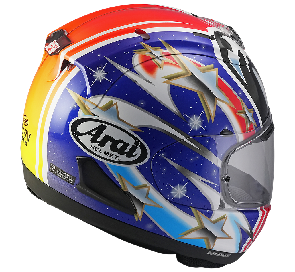 Casque Arai Rx-7v Evo Nakano rouge réplique